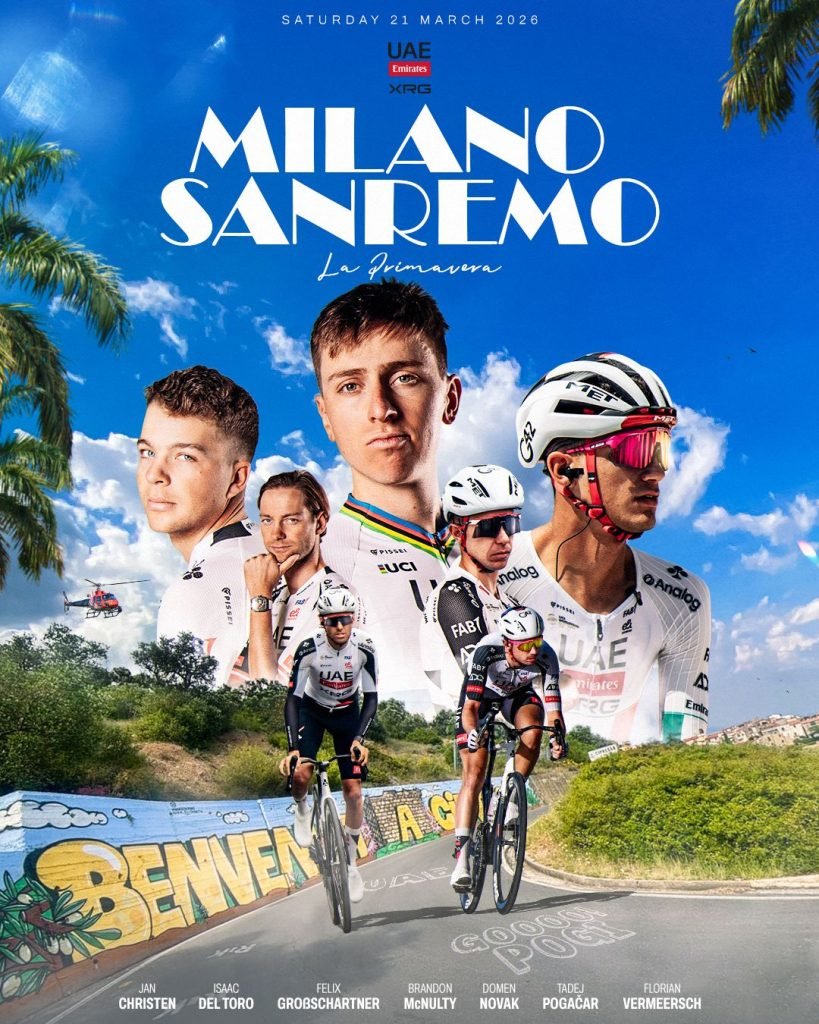 UAE Team Emirates-XRG eye historic Milano-Sanremo victory