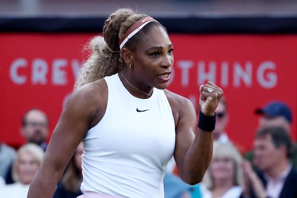 Look: Serena wins first match after four-year absence from tennis