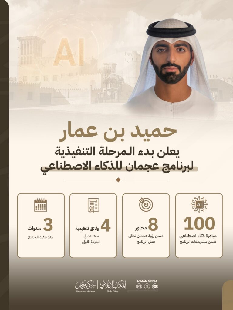 Executive Phase of Ajman Artificial Intelligence Programme launched