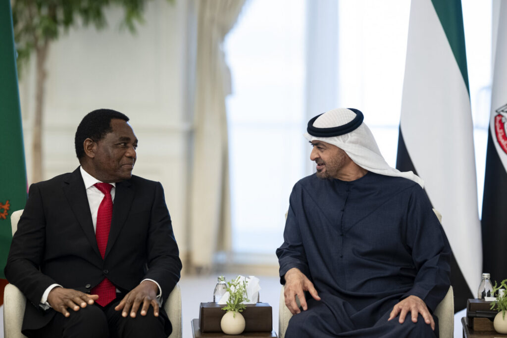 UAE President and President of Zambia discuss growth of bilateral ties